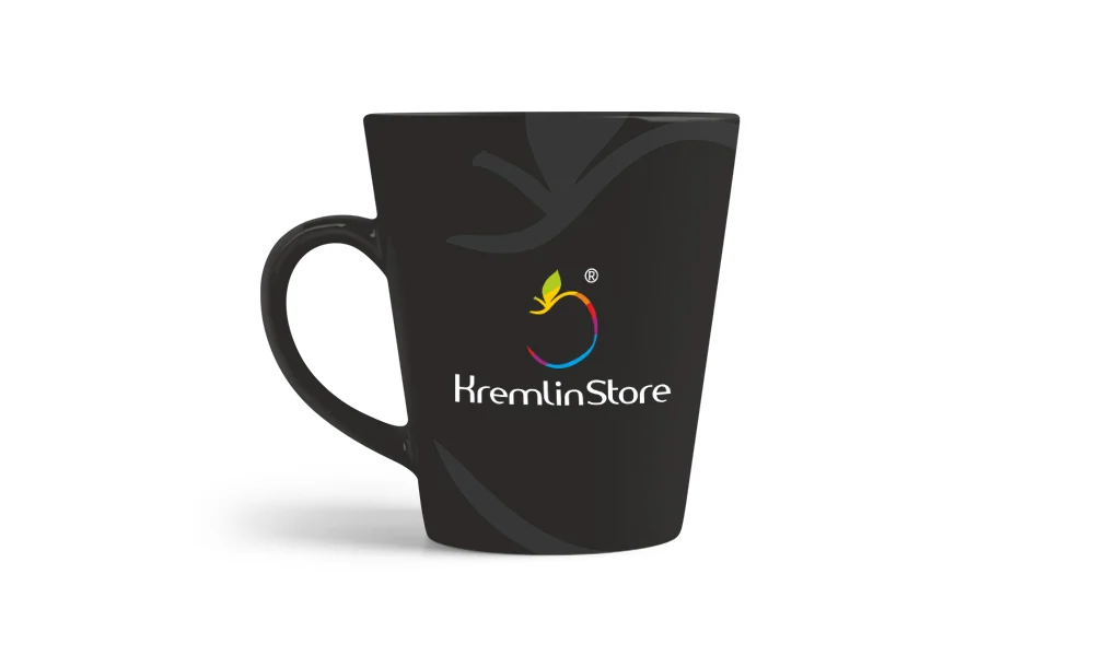 Чёрная кружка с логотипом KremlinStore