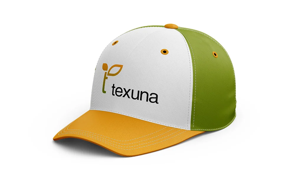 Бейсболка Texuna в белом, оливковом и оранжевом