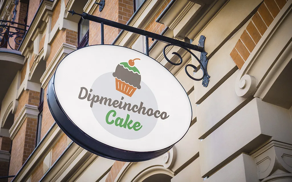 Логотип кондитерской Dipmeinchoco Cake