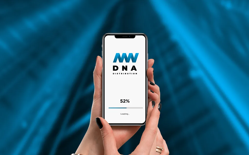 Логотип дистрибьютора электроники DNA Distribution