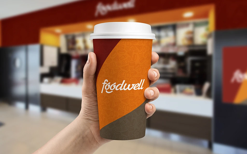 Логотип фастфуда Foodwell