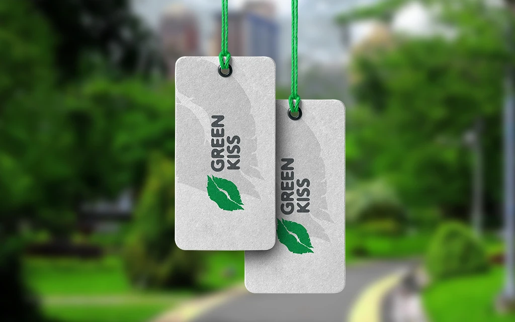 Логотип магазина одежды Greenkiss