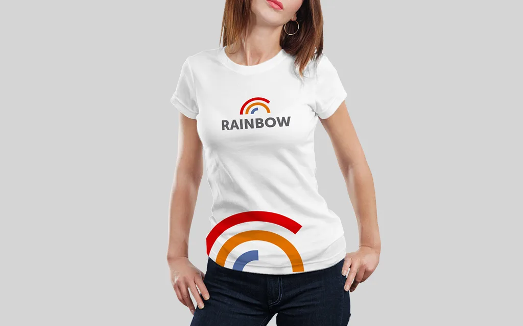 Логотип магазина игровых аксессуаров Rainbow