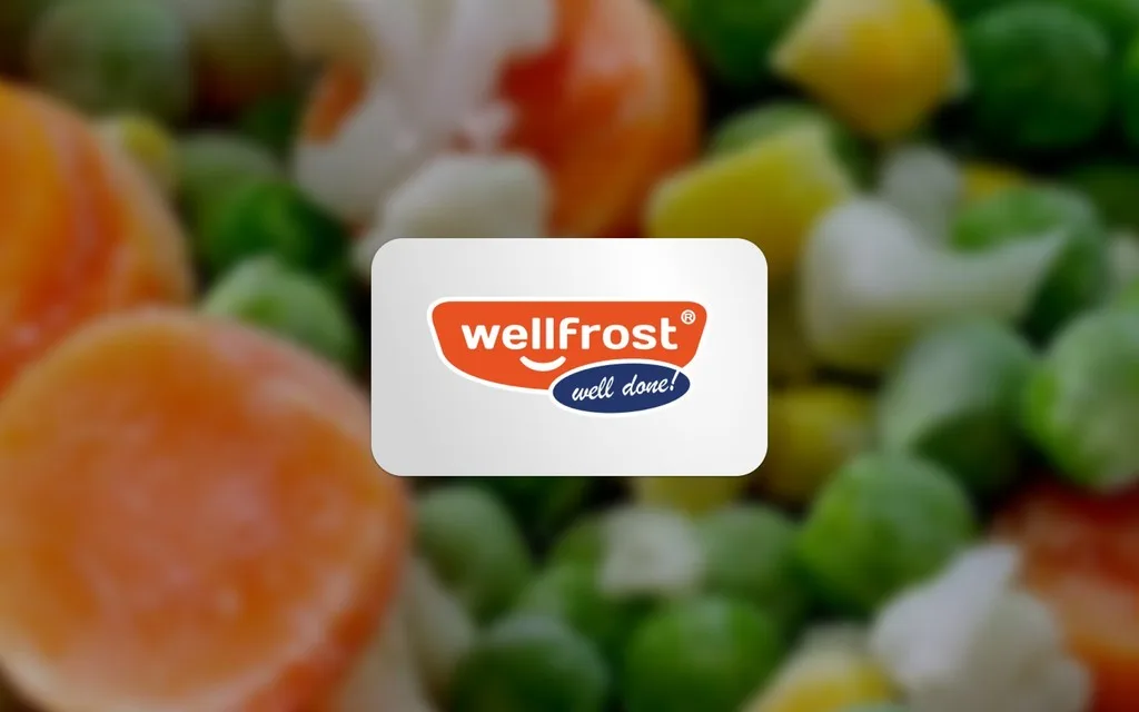 Логотип бренда замороженных продуктов Wellfrost