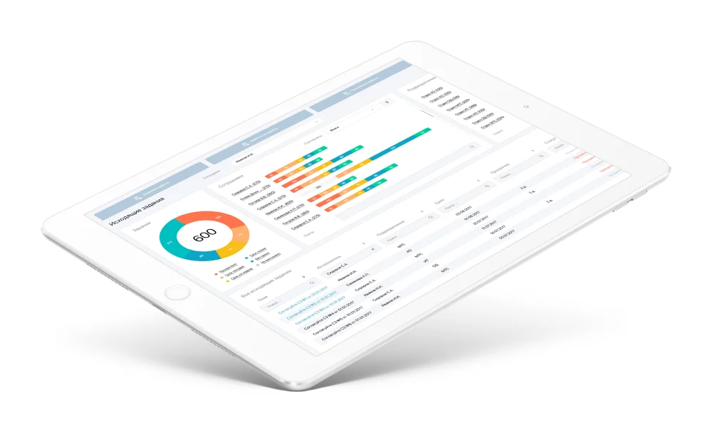 Дизайн CRM-системы транспортной компании Amiros — макет 3
