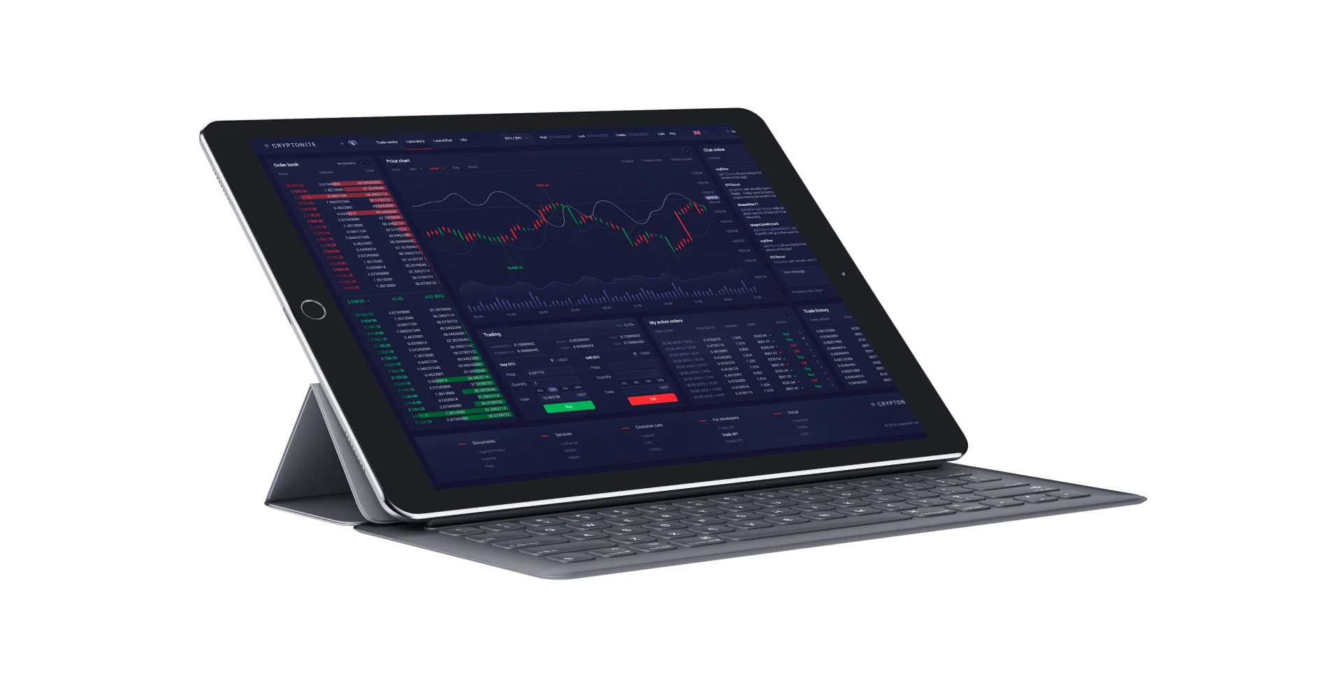 Дизайн криптовалютной биржи CRYPTONIT — макет 7