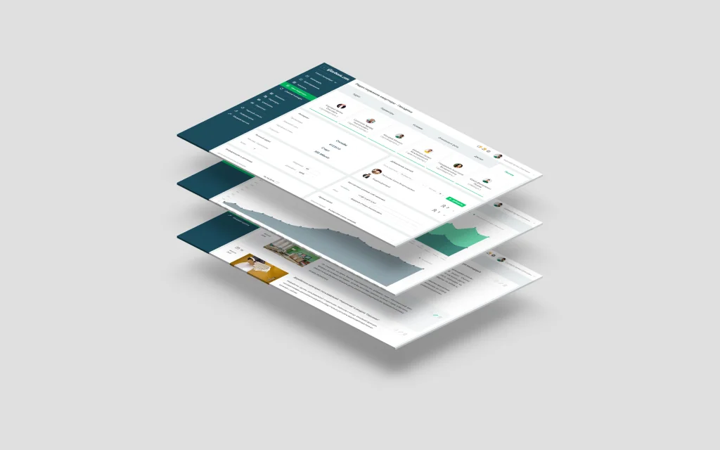 Дизайн CRM посуточного бронирования квартир Glavbook