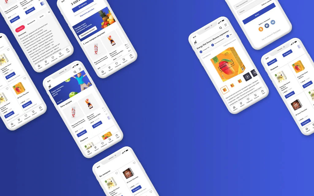 Дизайн мобильного приложения интернет-магазина NLStore