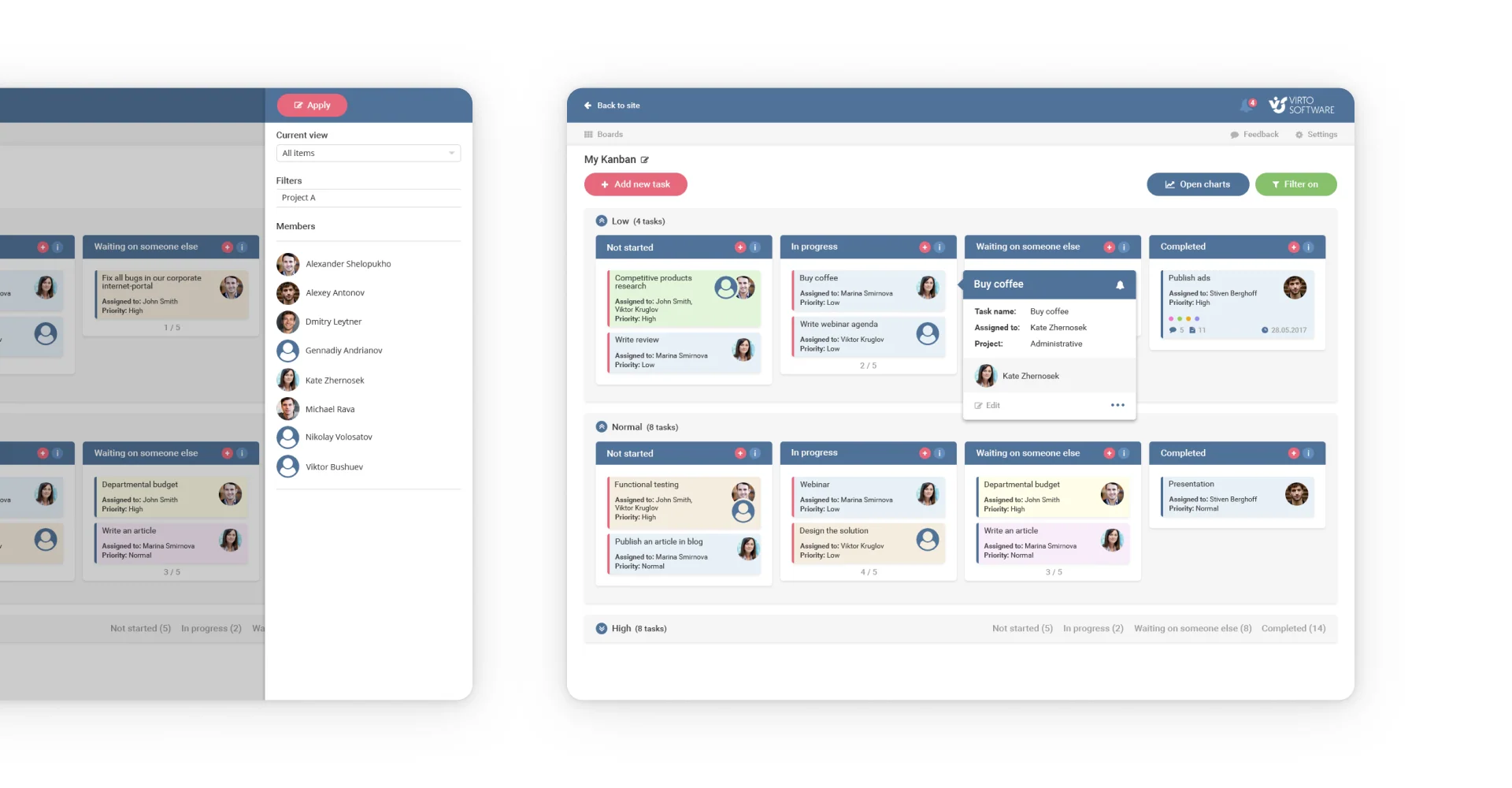 Дизайн CRM-системы Virtosoftware на SharePoint — макет 9